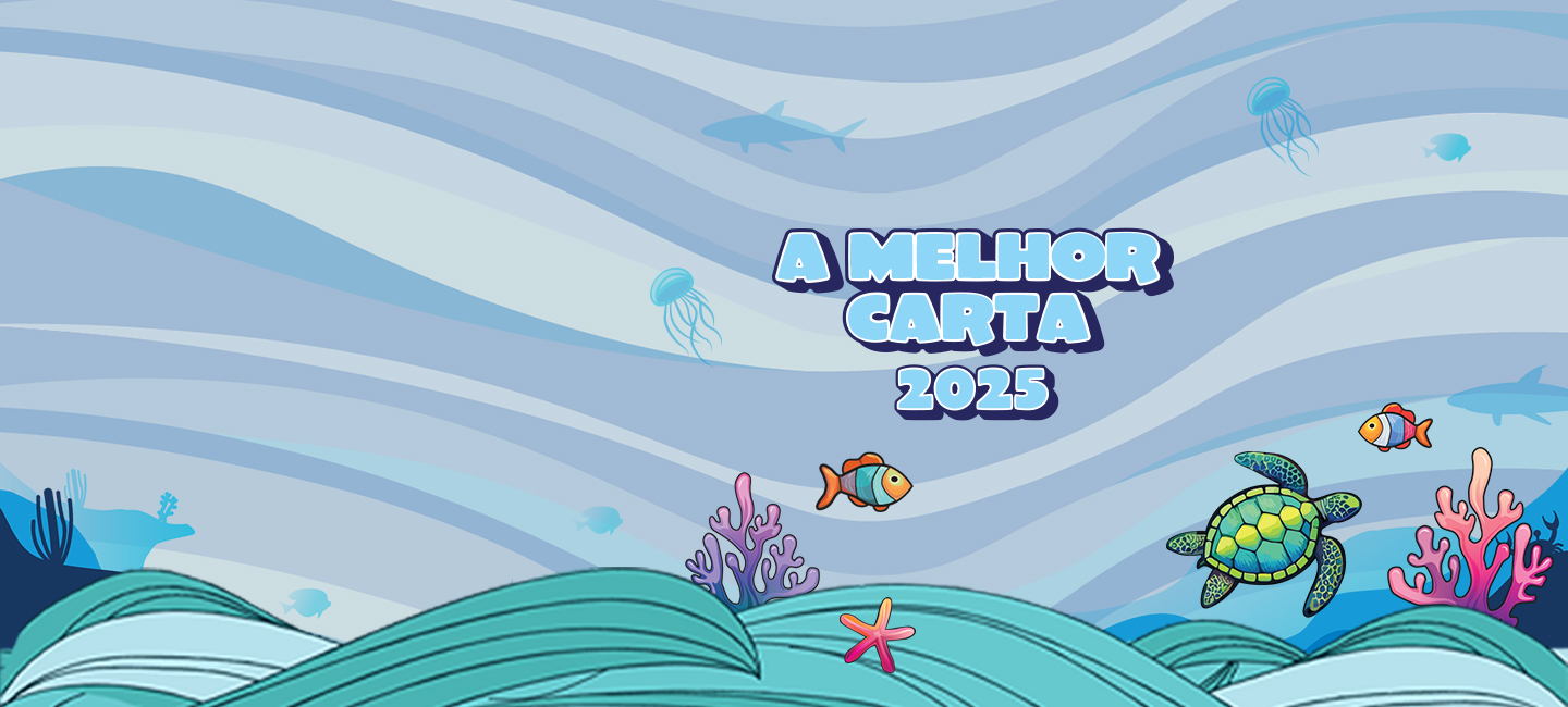 CTT- Concurso a Melhor Carta 2025 - Oceano com peixes , estrelas do mar, algas  e tartarugas